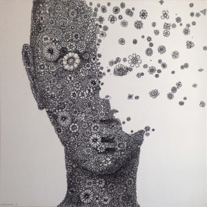 Fleurs I - 80x80 cm