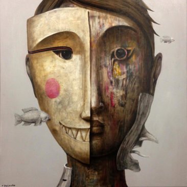 Mask II - 80x80 cm