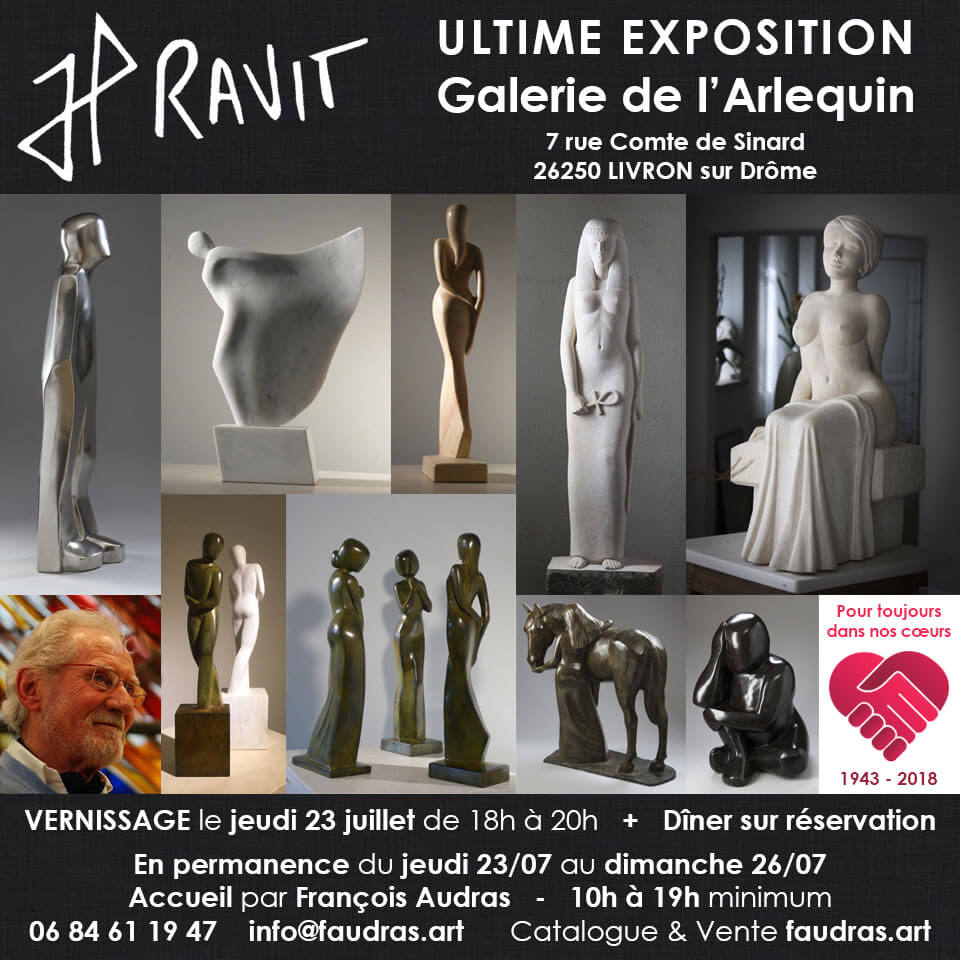 Jean-Paul RAVIT - Ultime exposition en hommage dans sa Galerie de l'Arlequin